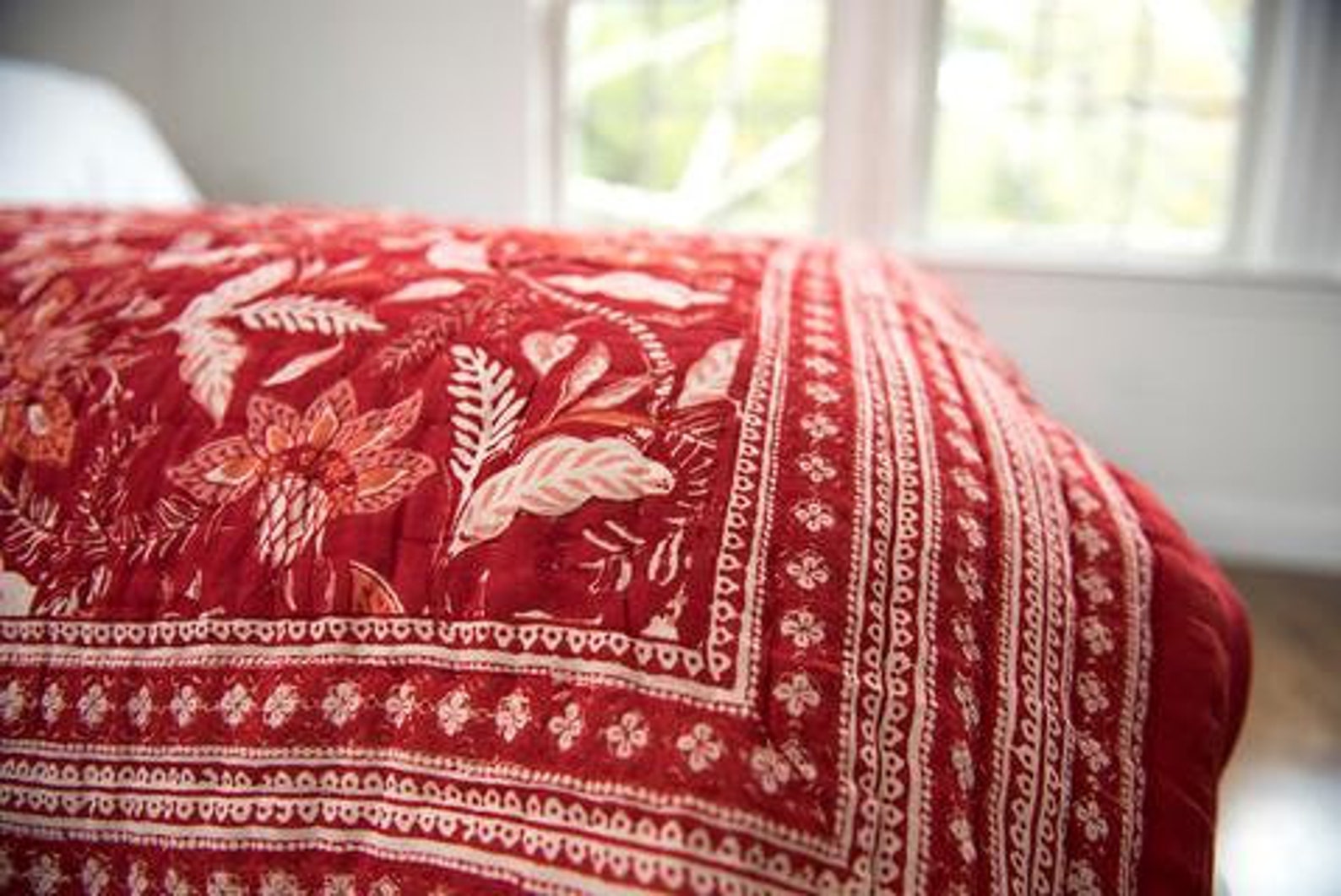 Printed Throw Blanket Jaipuri Quilt Jaipur Hand Block Etsy