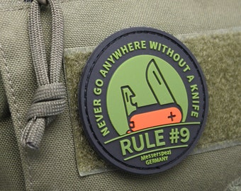 ACCESSORY Rubber patch with Velcro - Made in Germany Rule#9