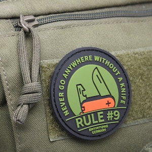 ACCESSORY Rubber patch with Velcro - Made in Germany Rule#9