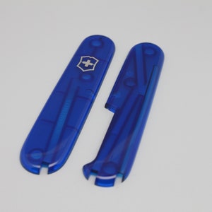 SCALES 91mm Victorinox PLUS Scales Blue Transparent (E)