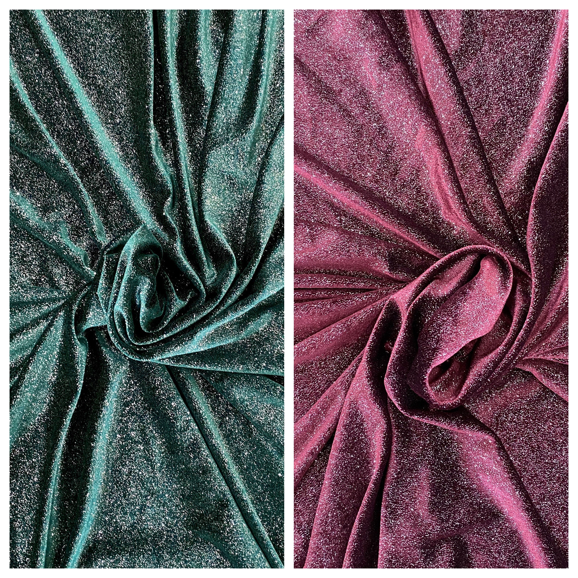 Glitter Stretch Velvet 12 colors sold by the yard/cut Etsy