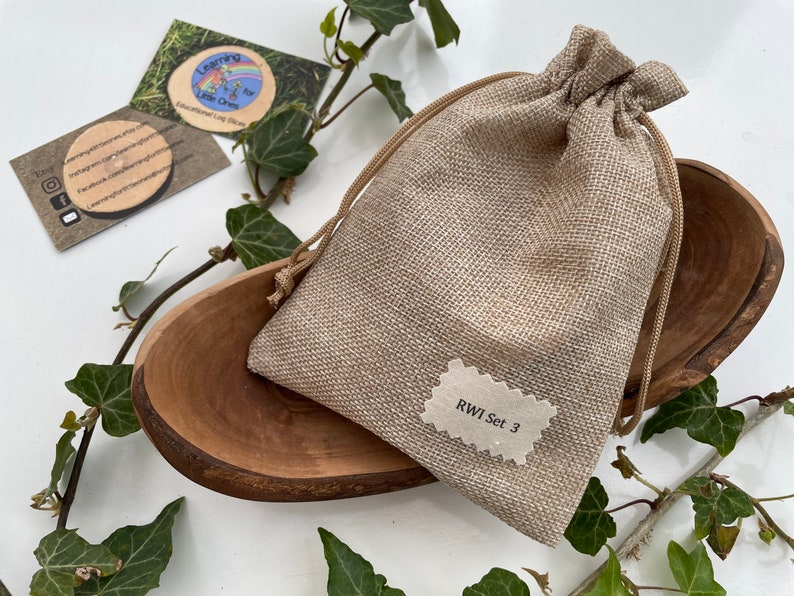 Read Write Inc Set 3, RWI Phonics, Log Slices, Wooden, Literacy, Lower ...