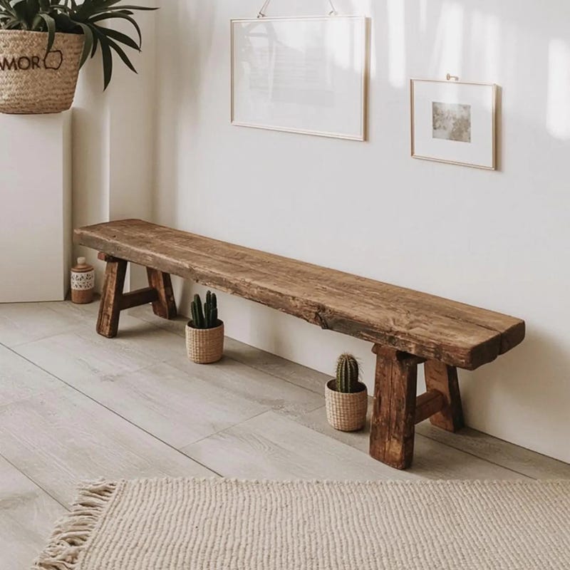 Rustic Wood Benches - Etsy
