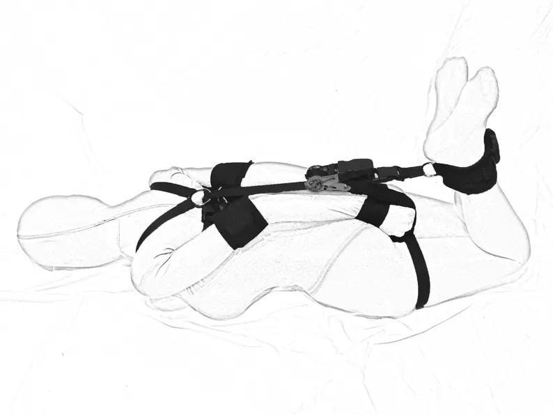 Self Bondage Ratchet Hogtie – Nylon Webbing Bondage System | Padded Armbinder & Ankle Restraint | BDSM Self Tie Gear – HerbalShopLK