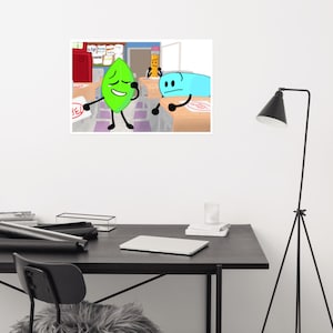BFDI Leafy Poster