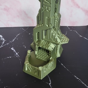 Scifi Dice Tower - The Control Tower - Mythic Roll (Unchained Games) - Amazing Detail - Virtually any colour - 3d printed - Dnd, RPG