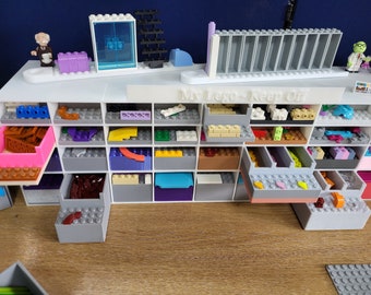 Lego Storage Box, Lego Drawers, Lego Parts Box, 3D Printed with Lego trays, 3 sizes, any colour, Can have name added, Amazing Storage Box