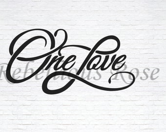 Download One Love Svg Etsy
