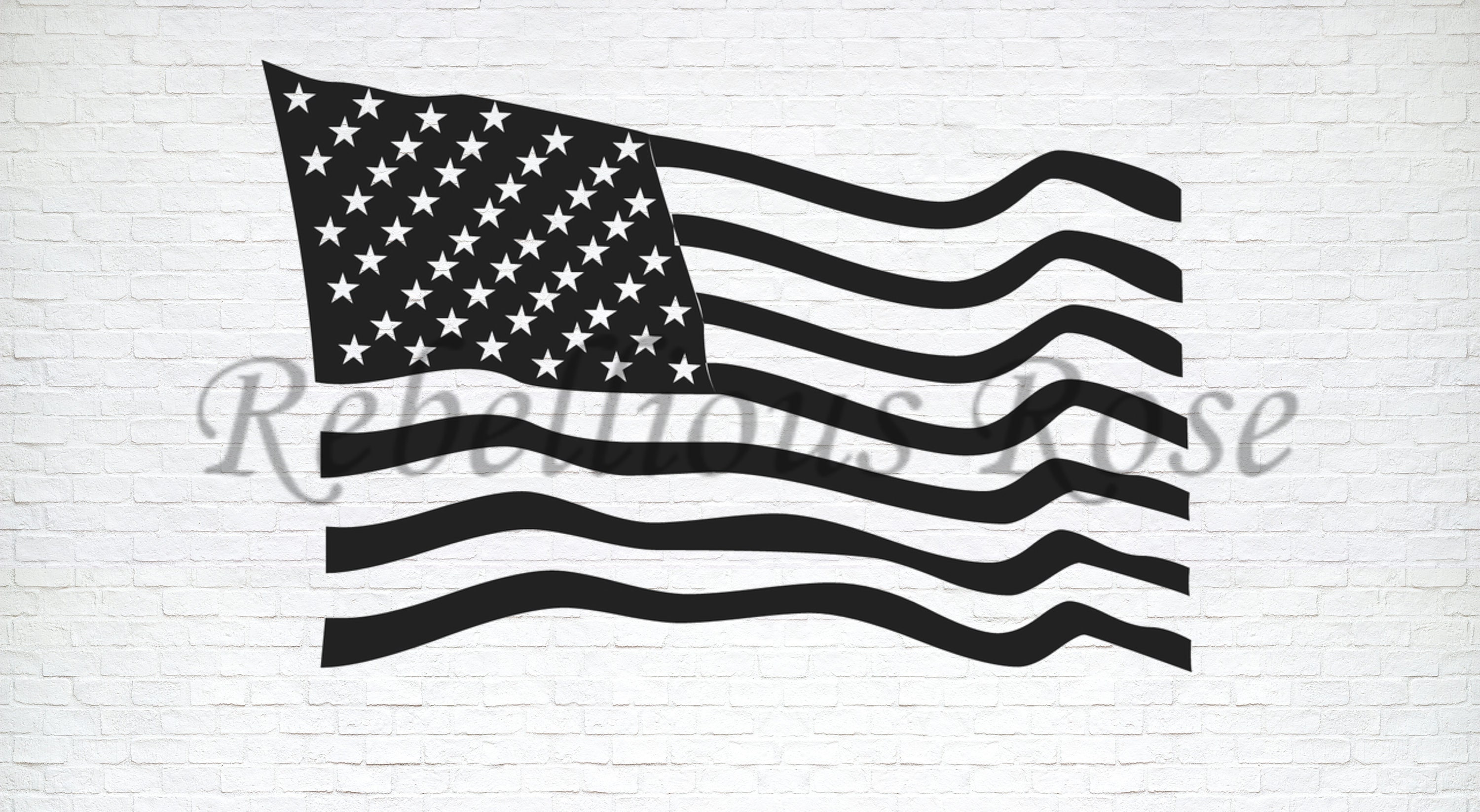 Waving American USA America US Flag United States Of America | Etsy