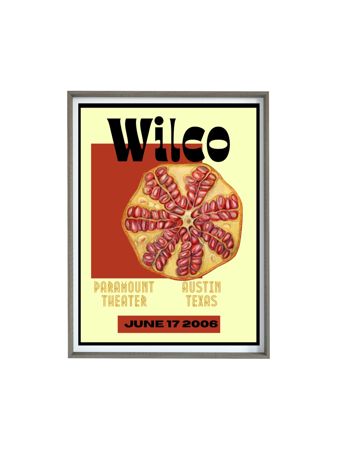 Wilco Art Print Gig Poster Etsy