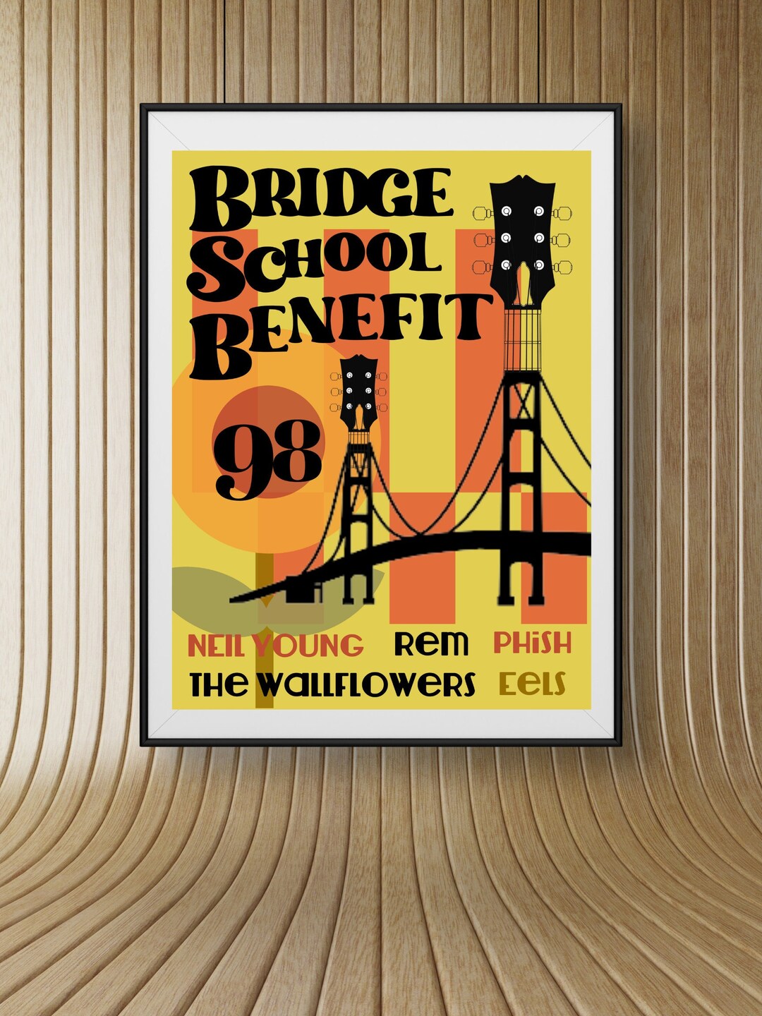 Bridge School Benefit 1998 Poster Etsy