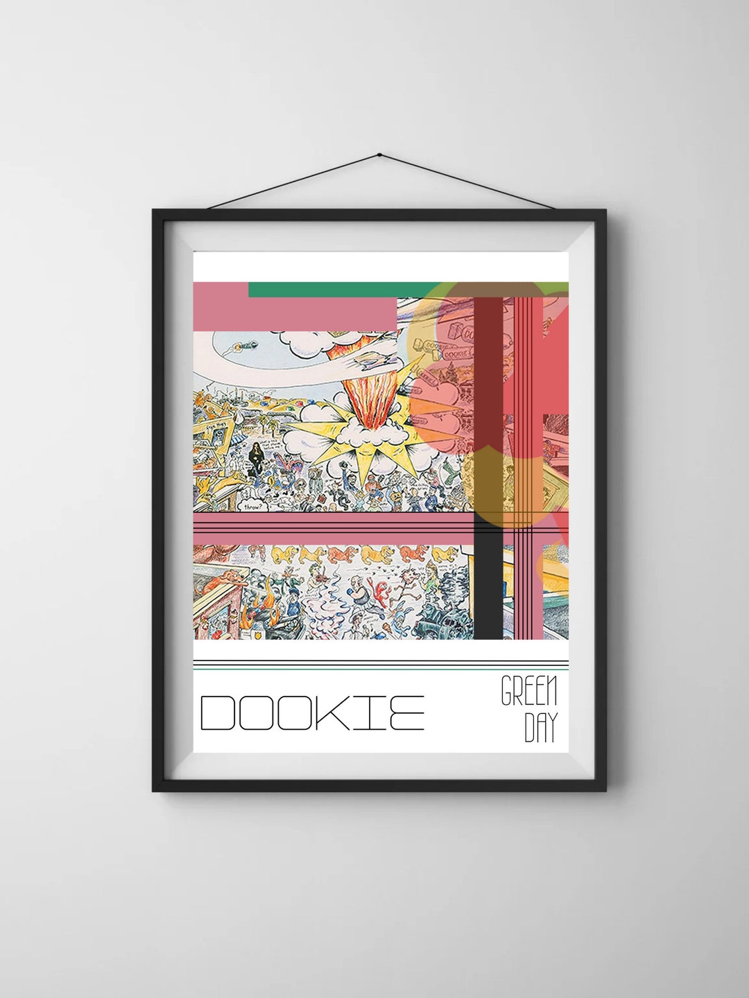 Green Day Dookie Album Art Print Etsy