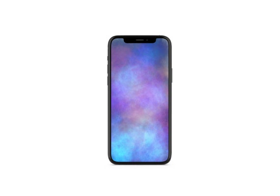 Iphone Phone Wallpaper Background Galaxy Blue Pink Purple Etsy
