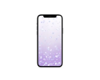 Iphone Phone Wallpaper Background Purple Cloud Abstract Etsy