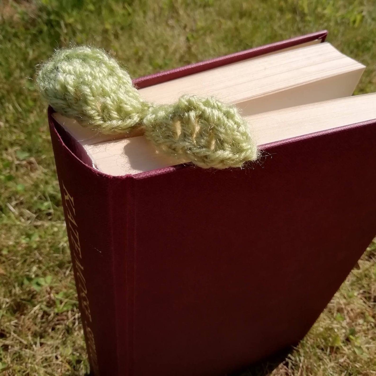 Crochet Sprout/sapling Leaf Bookmark: 4 Colours - Etsy UK