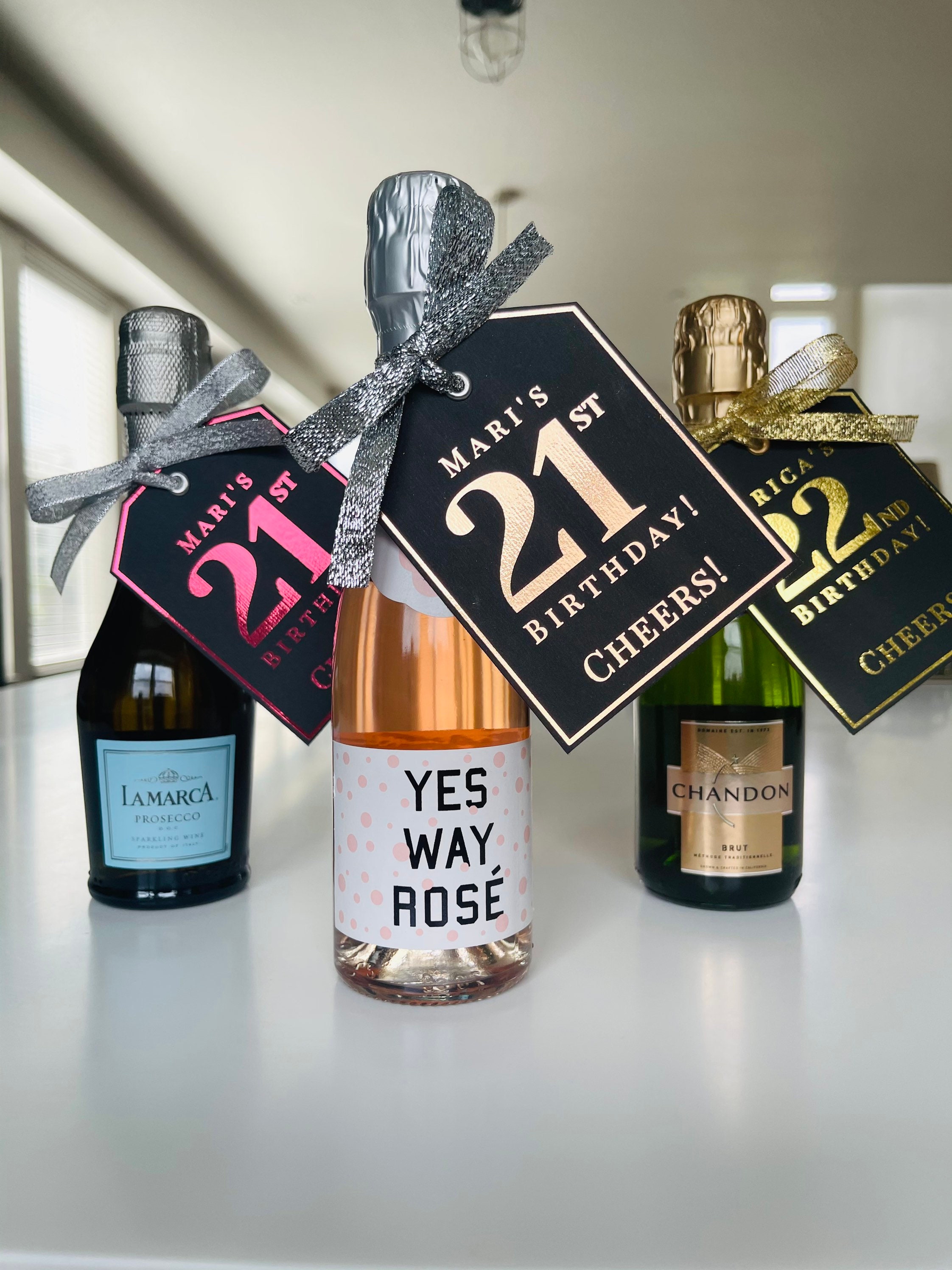 Birthday Favor Tags . Set of 5 . Party Favor Tags . Etsy