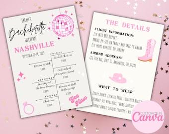 Invitation à un EVJF à Nashville, itinéraire du dernier rodéo (téléchargement numérique)
