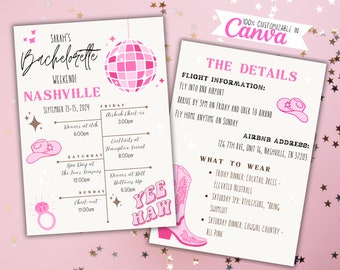 Nashville Bachelorette Itinerary, Last Rodeo, Disco Cowgirl (Digital Download)