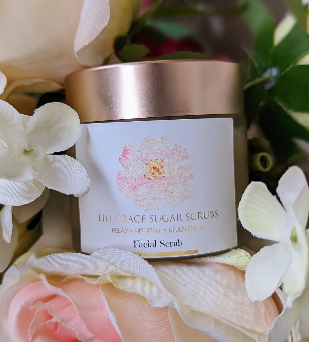 Facial Scrub, Brown Sugar Face Scrub, Mini Sugar Scrub, Face Polish