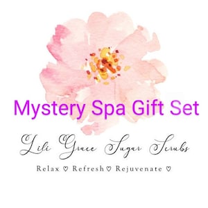 Mystery Spa Box, Gift Set, Grab Bag, Spa gift, Bath and Body, Soap, Sugar Scrub, Gift for Girlfriend