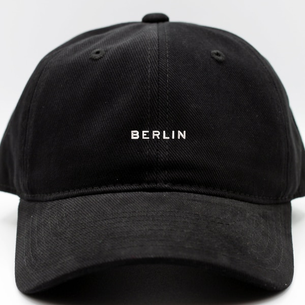 Premium BERLIN CITY Dad Hat | Black Cap | Top Quality