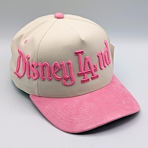 Disneyland Disney LAnd-hoed - ROZE - Geborduurde snapback-hoed met 5 panelen, a-frame - custom