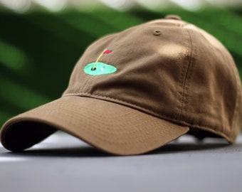 Embroidered Golf Ball Hat | Cotton Dad Hat