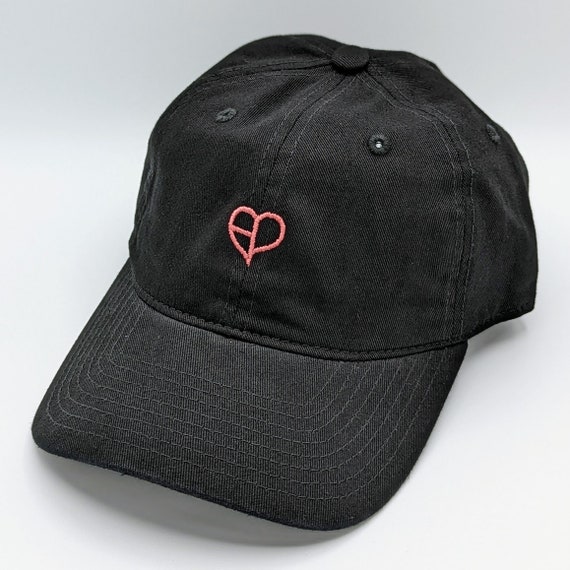 BLACKPINK Logo Heart Embroidered Hat - Premium Quality BLACK PINK