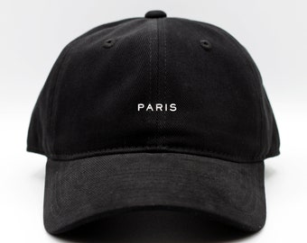 Premium PARIS CITY Dad Hat | Black Cap | Top Quality