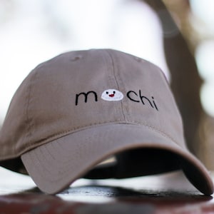 Mochi Embroidered Dad Hat | Cute Mochi Smile