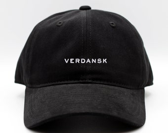 VERDANSK Dad Hat: zwarte katoenen pet