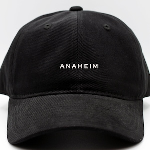 Premium ANAHEIM CITY Dad Hat | Black Cap| Top Quality