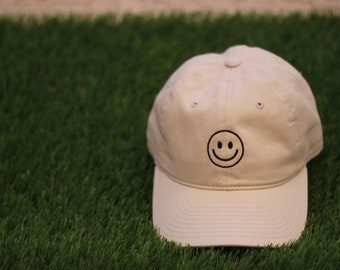 Glückliches Gesicht Dad Hat | Smiley Kreis Cap