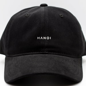 Premium HANOI CITY Dad Hat | Black Cap | Top Quality