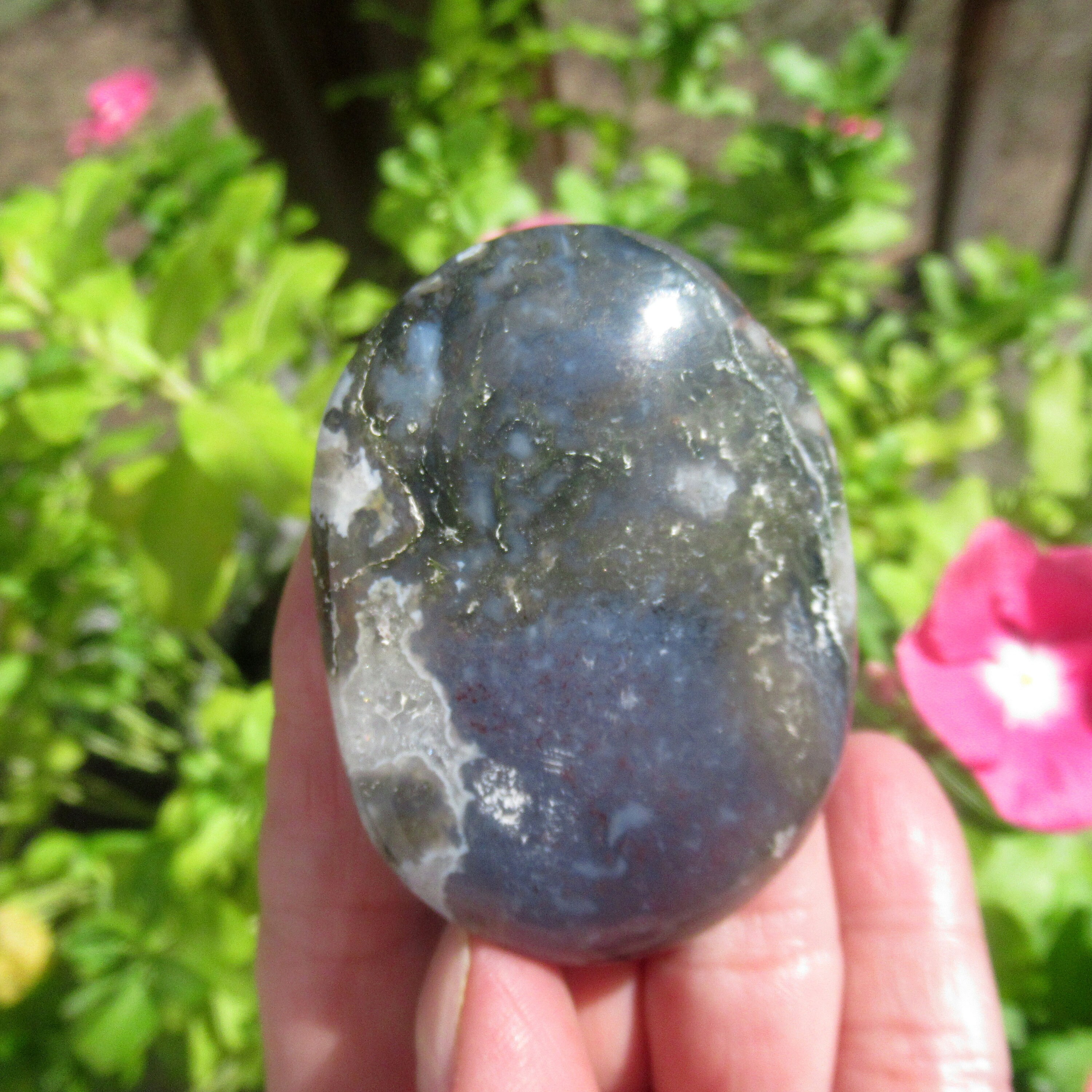 Moss Agate Palm Stone You Choose Item MAP1x | Etsy