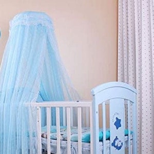 Princess Lace Dome Fantasy Mosquito Netting Hanging Round Canopy Bed Net Height 2.7 m/106 in