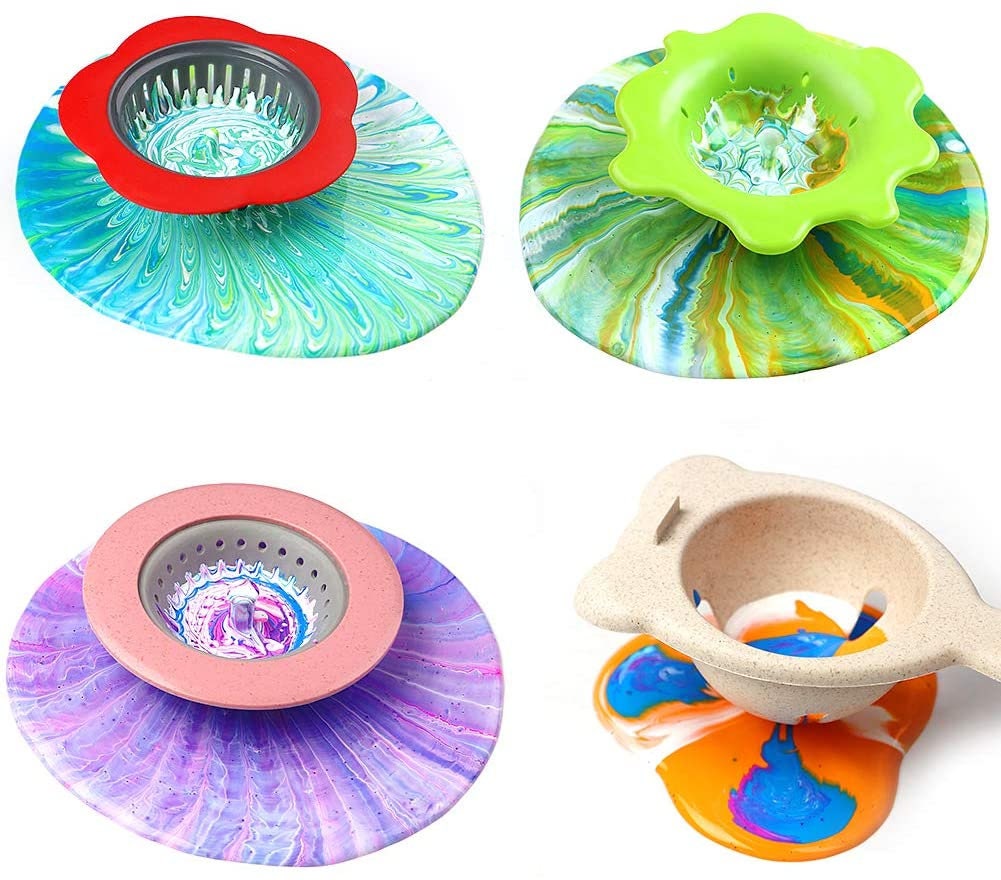 Acrylic Pouring Strainers 5 PCS Flow Painting Tools Christmas Etsy