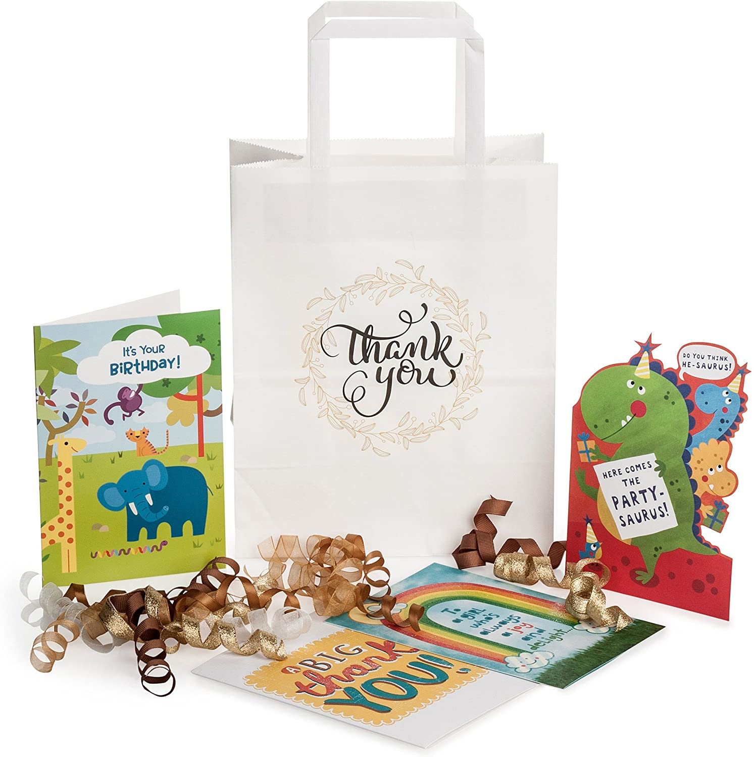50 Pcs Medium Bulk Gift Bags with Thank You Print No Bow or Etsy