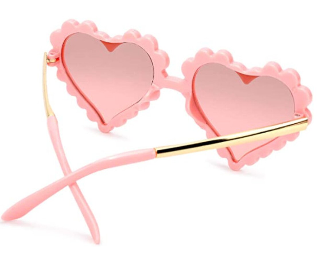 Polarized Heart Shaped Sunglasses for Toddler Girls Age 310 Etsy