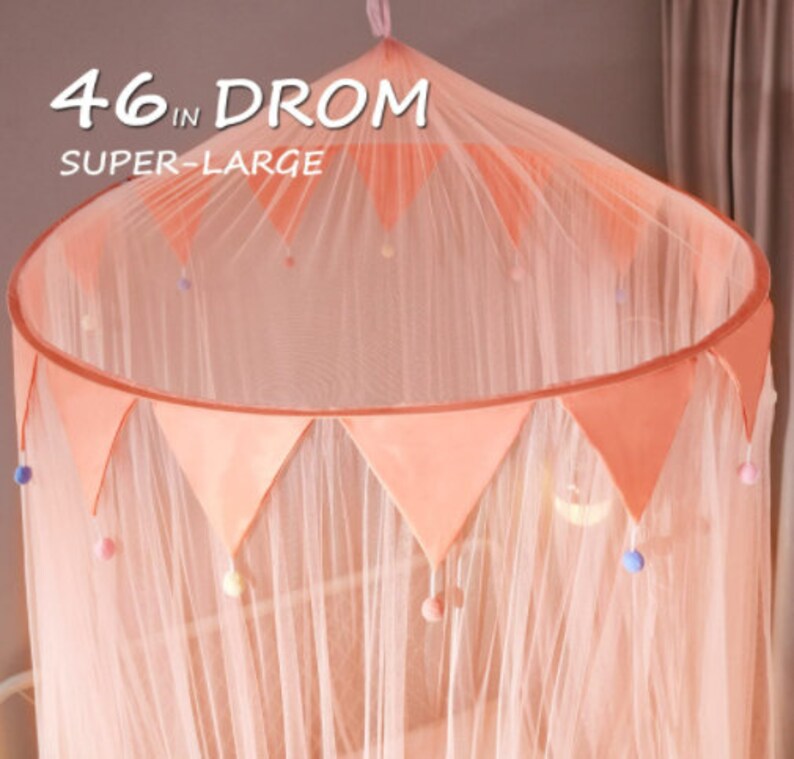 Large Dome Bed Canopy for Single to King Bed Canopies Drapes Etsy