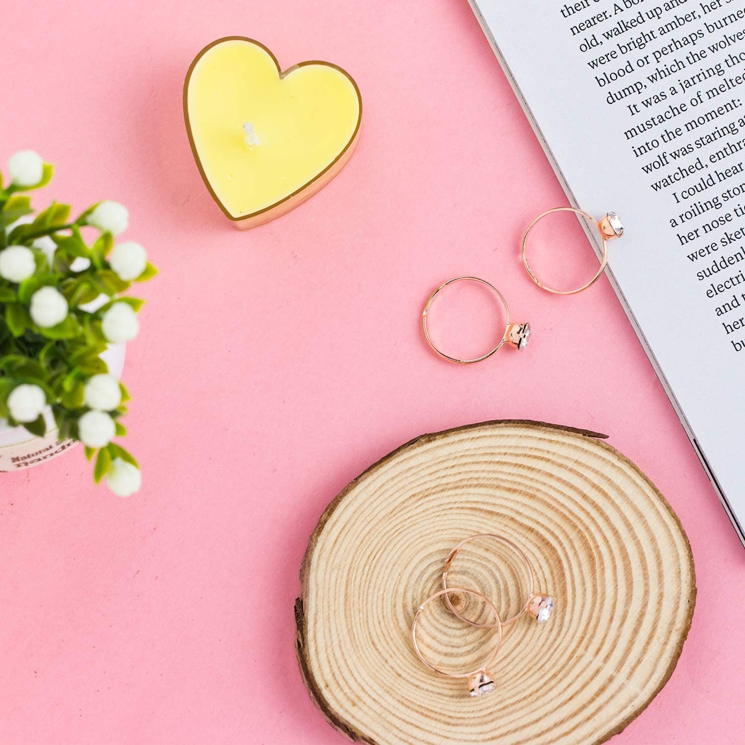 72 Pcs Rose Gold Bridal Shower Diamond Rings Adjustable Etsy