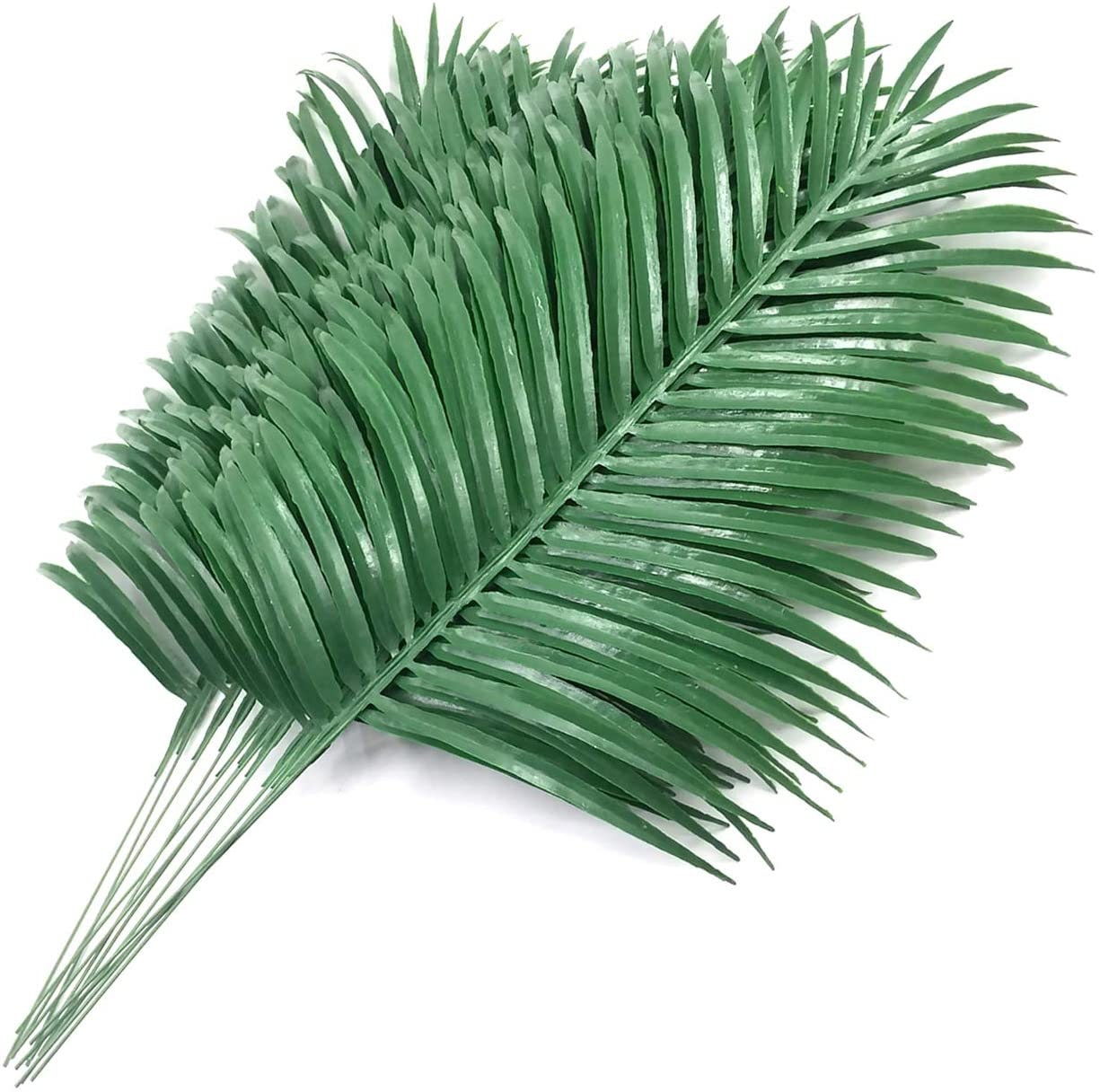 12 Pack Artificial Palm Plants Leaves Faux Fake Tropical Large Etsy