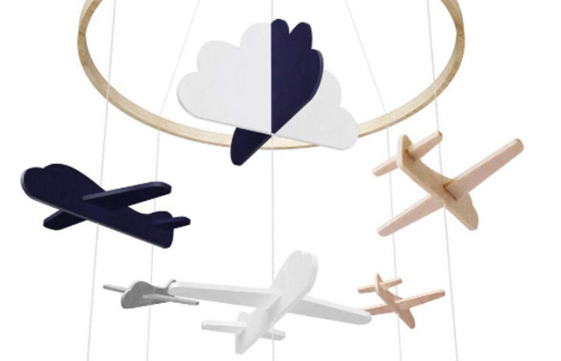 Baby Crib Mobile Airplane Baby Mobile Crib Mobile for Boys Etsy