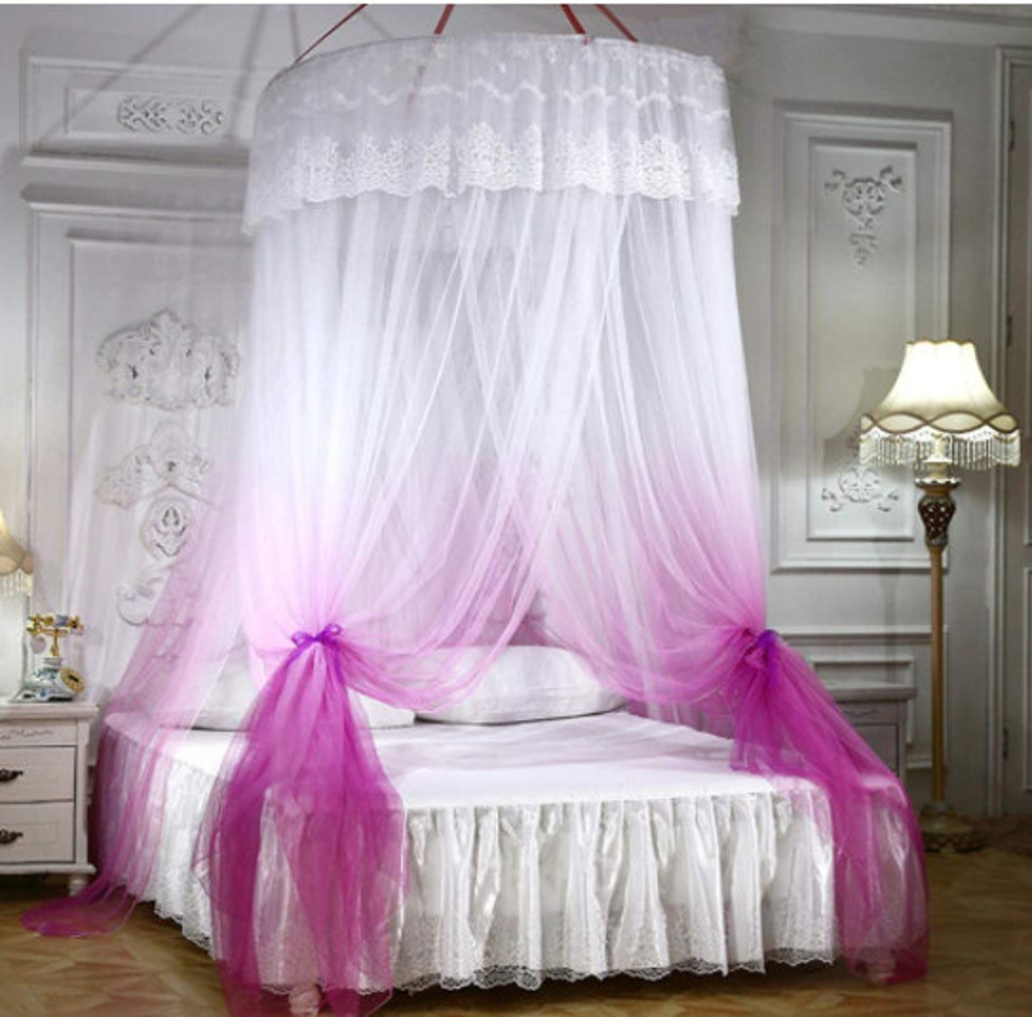 Canopy Bed Curtain for Girls AdultsDome Bed Net for Twin Full Etsy