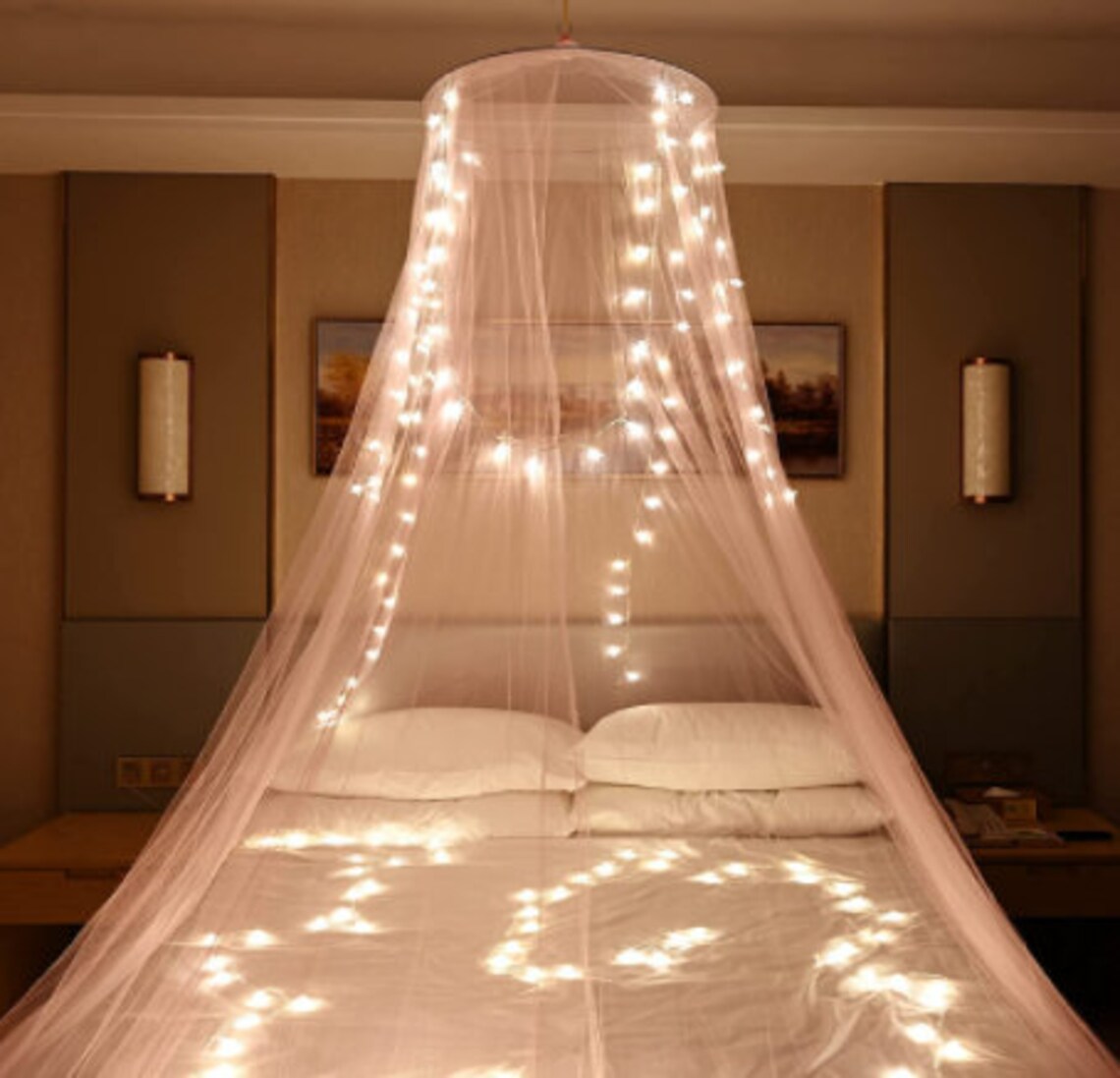 Bedspread with 100 Led Lights Beautiful Bed Canopy for Etsy
