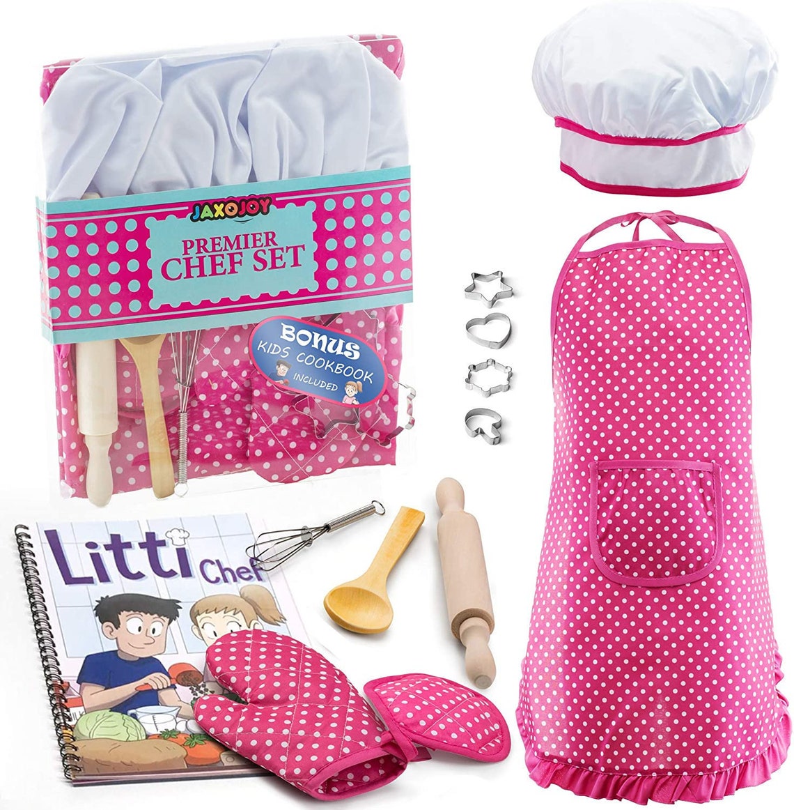 Kids Cooking and Baking Set 11 Pcs Includes Apron for Little Etsy