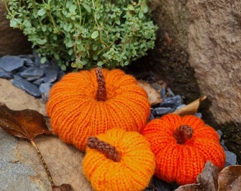 Citrouilles tricotées