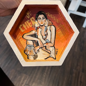 Hand painted wooden shadow box frames with positive quotes