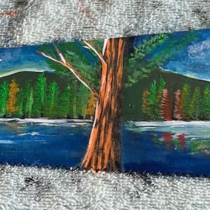 Hand painted hand-saw