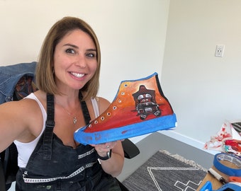 Hand-Painted Custom Sneakers, Personalized Design